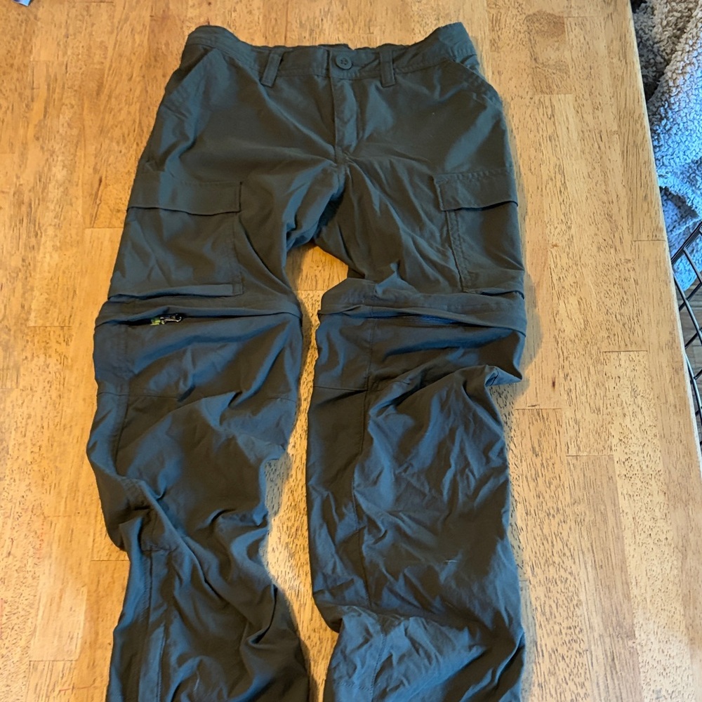Kids REI Co-Op Convertible Cargo Pants in Olive Green